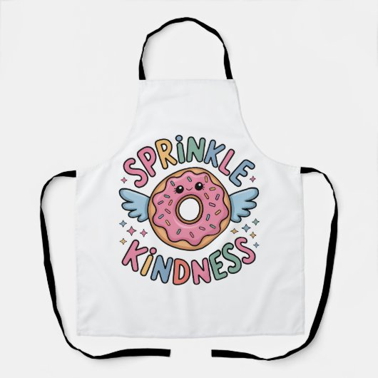 Strooi vriendelijkheid | donut schort (Voorkant)