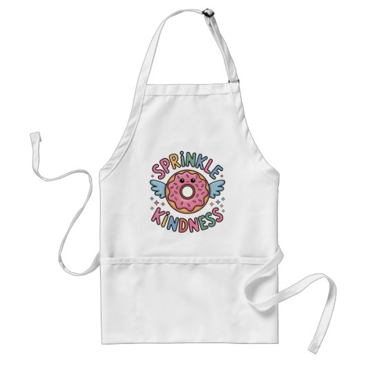Strooi vriendelijkheid | donut standaard schort (Voorkant)