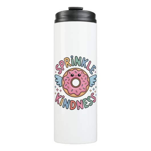 Strooi vriendelijkheid | donut thermosbeker (Voorkant)