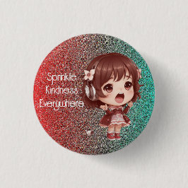 Strooi vriendelijkheid overal Badge Button