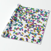 strooipatroon cadeaupapier (Uitgerold)