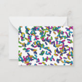 strooipatroon notitiekaartje (Achterkant)