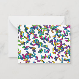 strooipatroon notitiekaartje