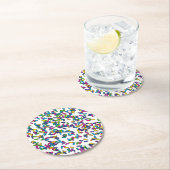 strooipatroon ronde kartonnen onderzetter (Insitu)