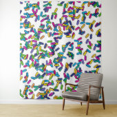 strooipatroon wandkleed (In situ)