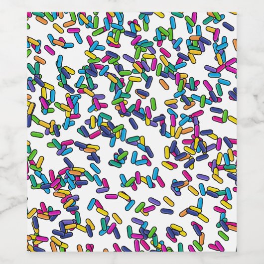 strooipatroon wijn etiket (Enkel label)