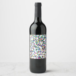 strooipatroon wijn etiket