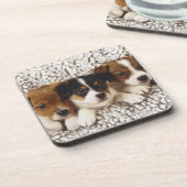 Strooisel van puppies drankjes onderzetter (Linkerzijde)