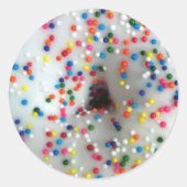 Strooit Donut Ronde Sticker (Voorkant)