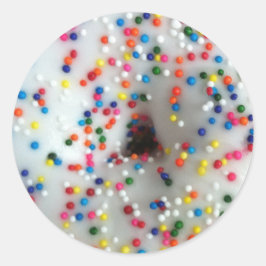Strooit Donut Ronde Sticker