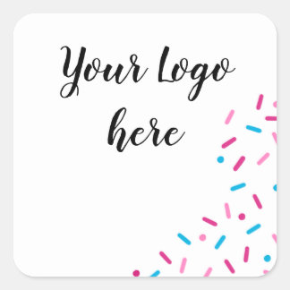 Strooit eenvoudig pastel gekleurde zoete Stickers