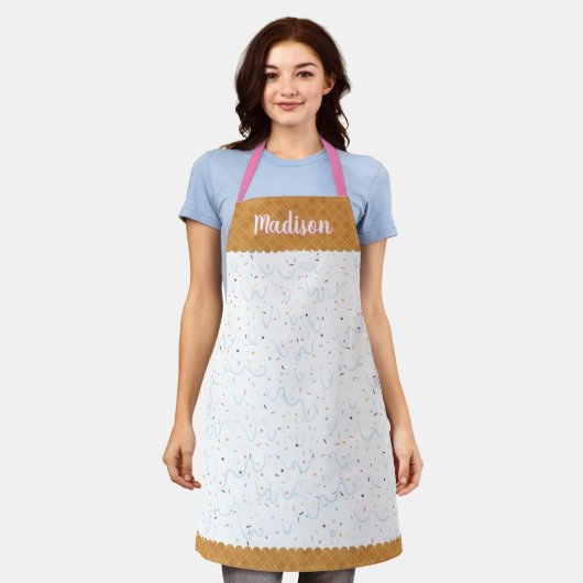 Strooit ijs schort (Gedragen)