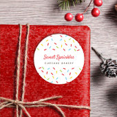 Strooit Kleurrijke Bakkerij Desserts Catering geba Ronde Sticker