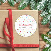 Strooit Kleurrijke Bakkerij Desserts Catering geba Ronde Sticker