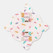 Strook Donut Verjaardagsfeest of Baby shower Bedankdoosjes (Uitgevouwen)