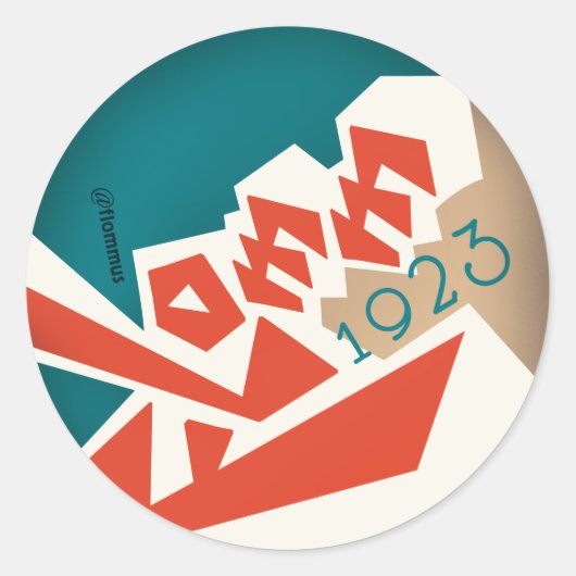 STROOM 1923 RONDE STICKER (Voorkant)