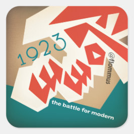 STROOM 1923 VIERKANTE STICKER