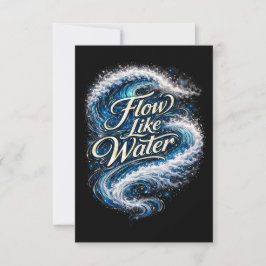 Stroom Als Water Bedankkaart