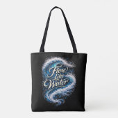 Stroom Als Water Tote Bag (Achterkant)