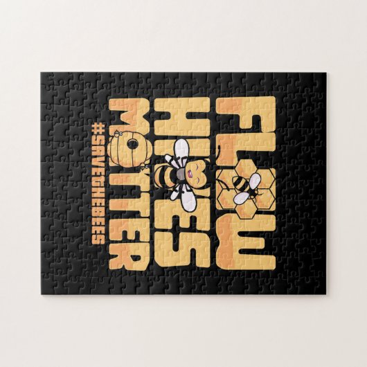 Stroom bijen legpuzzel (Horizontaal)