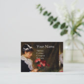 STROOM DIE EEN BOUQUET MAAKT MET KLEURSTROMEN VISITEKAARTJE (Staand voorkant)