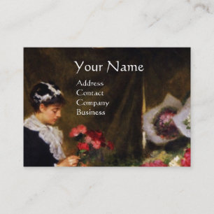 STROOM DIE EEN BOUQUET MAAKT MET KLEURSTROMEN VISITEKAARTJE