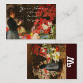 STROOM DIE EEN BOUQUET MAAKT MET KLEURSTROMEN VISITEKAARTJE (Voorkant / Achterkant)