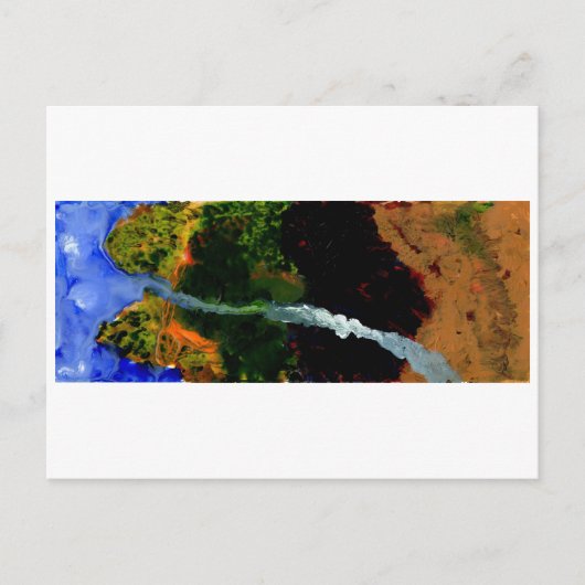 Stroom die uit het briefkaart van de hemel spoelt (Voorkant)