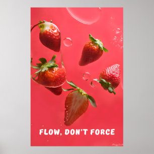 Stroom, Dwing Niet: Levendig Waterkunstwerk met Aa Poster