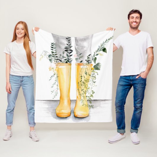 Stroom en groei I Fleece Deken (In situ)