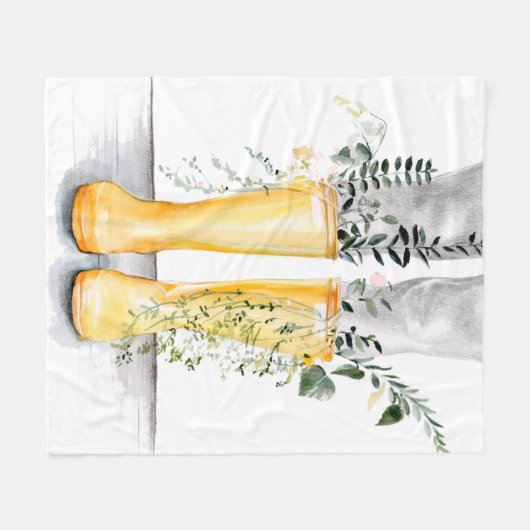 Stroom en groei I Fleece Deken (Voorkant (Horizontaal))