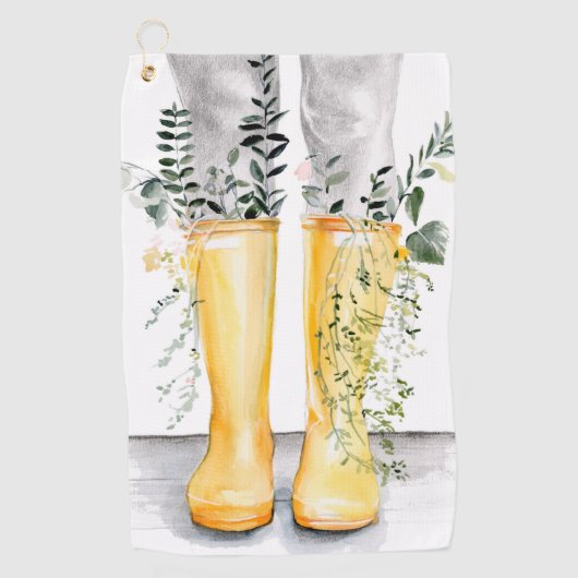 Stroom en groei I Golfhanddoek (Voorkant)