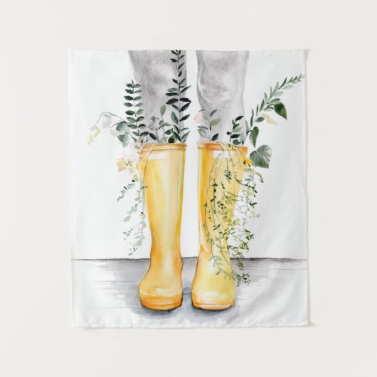 Stroom en groei I Wandkleed (Voorkant)