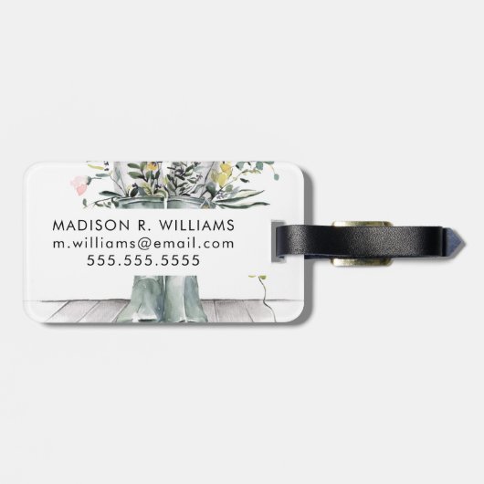 Stroom en groei II Bagagelabel (Achterkant horizontaal)