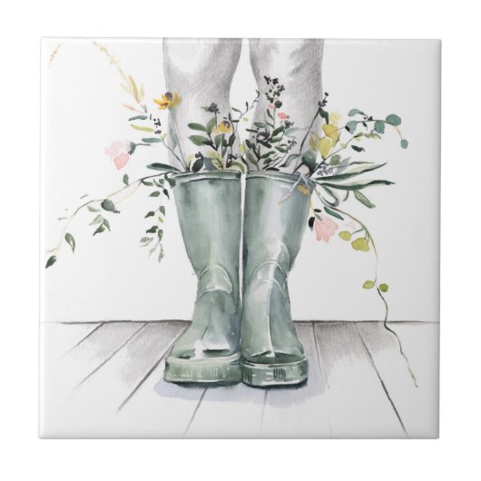 Stroom en groei II Tegeltje (Voorkant)