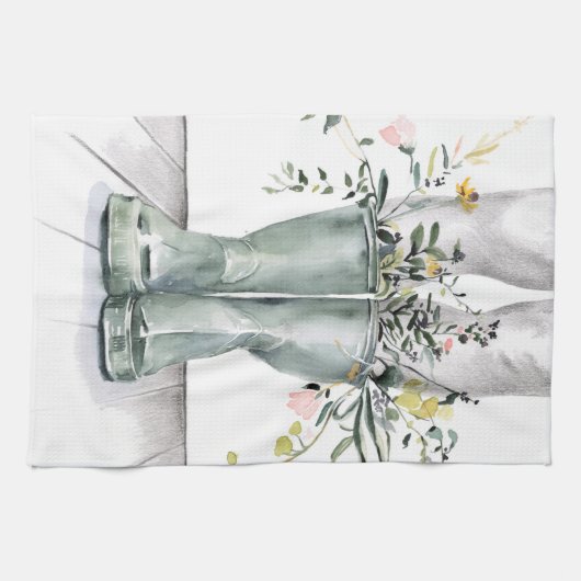 Stroom en groei II Theedoek (Horizontaal)