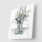 Stroom en groei II Vierkante Klok (Hoek)