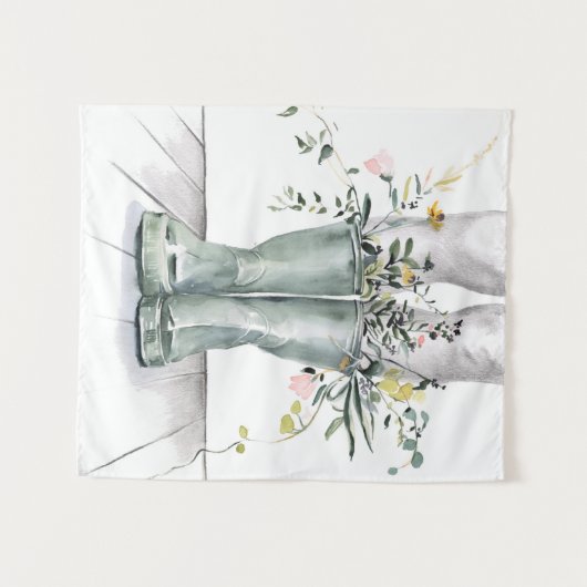 Stroom en groei II Wandkleed (Voorkant (horizontaal))