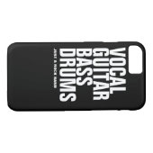 Stroom, gitaar, bas, drums.. rots. Case-Mate iPhone case (Achterkant (Horizontaal))
