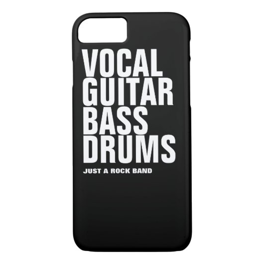 Stroom, gitaar, bas, drums.. rots. Case-Mate iPhone case (Achterkant)