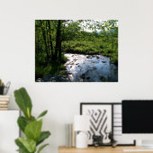 Stroom in Cades Cove Poster (Thuiskantoor)