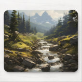 Stroom in de bergen muismat (Voorkant)