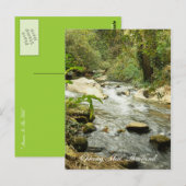 Stroom in de heuvels briefkaart (Voorkant / Achterkant)