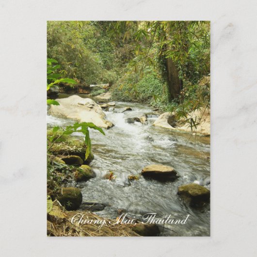 Stroom in de heuvels briefkaart (Voorkant)