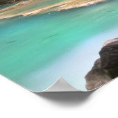 Stroom in het tropische bos poster (Hoek)