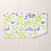 Stroom in Lime Groen en Paarse Bad Handdoek (Handdoek)