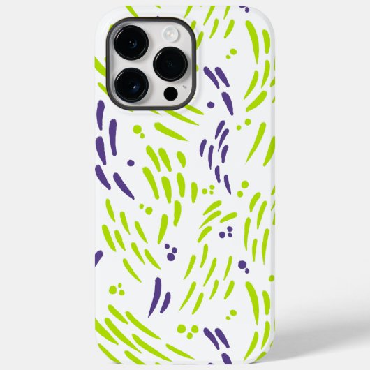 Stroom in Lime Groen en Paarse Case-Mate iPhone Case (Achterkant)