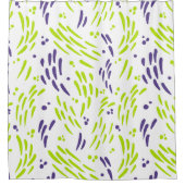 Stroom in Lime Groen en Paarse Douchegordijn (Voorkant)