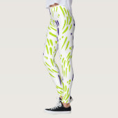 Stroom in Lime Groen en Paarse Leggings (Links)