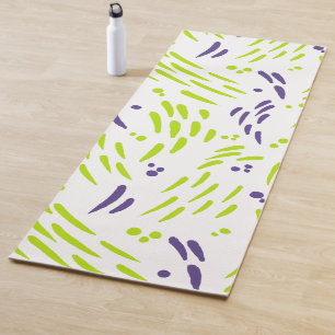 Stroom in Lime Groen en Paarse Yogamat